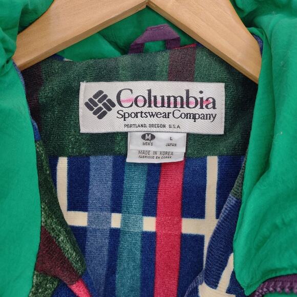 Columbia Vintage 90's Purple Bugaboo Lined Hooded Winter Coat Size M - Picture 3 of 9
